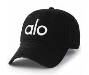 Casquette ALO — Style épuré et élégant Couleur Noir Logo blanc