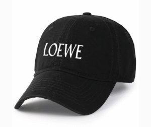 Casquette LOEWE – Élégance et Style Moderne Couleur Noir Logo blanc