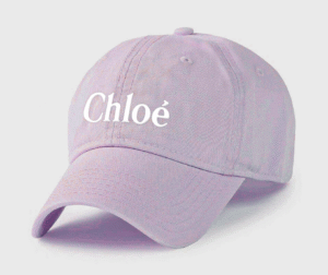 Casquette chloé — Style épuré et élégant Couleur Mauve Logo blanc