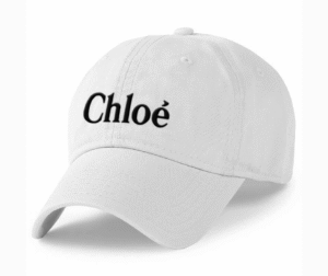 Casquette chloé — Style épuré et élégant Couleur Blanche Logo Noir