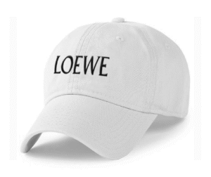 Casquette LOEWE – Élégance et Style Moderne Couleur blanche Logo Noir